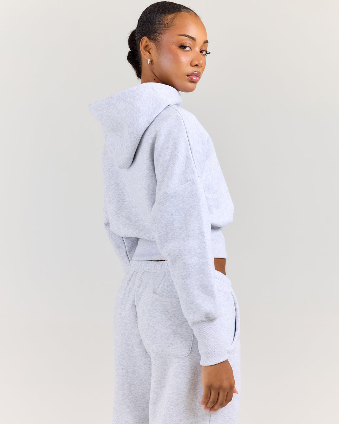 Omni Studio Zip Through Hoodie - Grey Marle