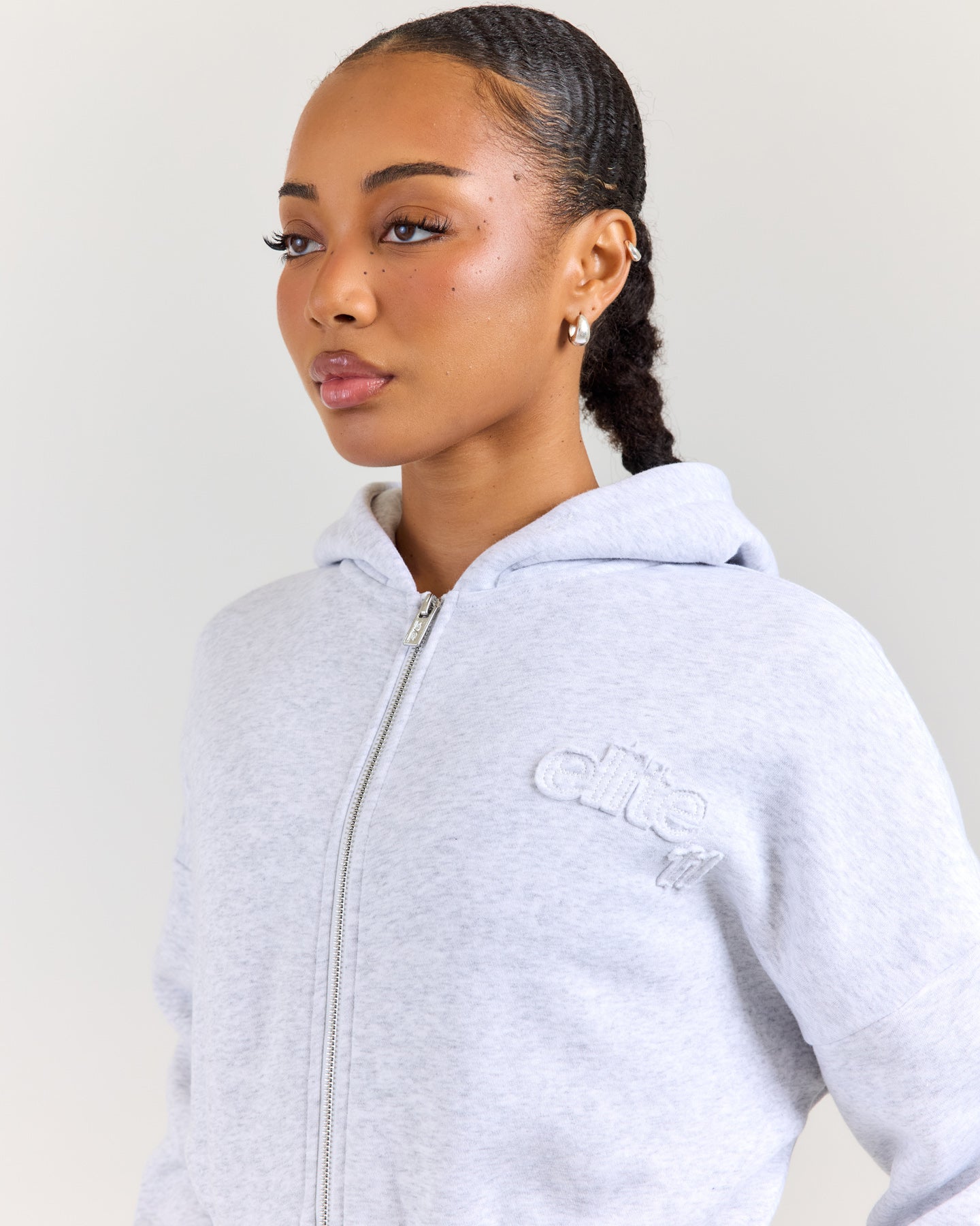 Omni Studio Zip Through Hoodie - Grey Marle – Elite Eleven