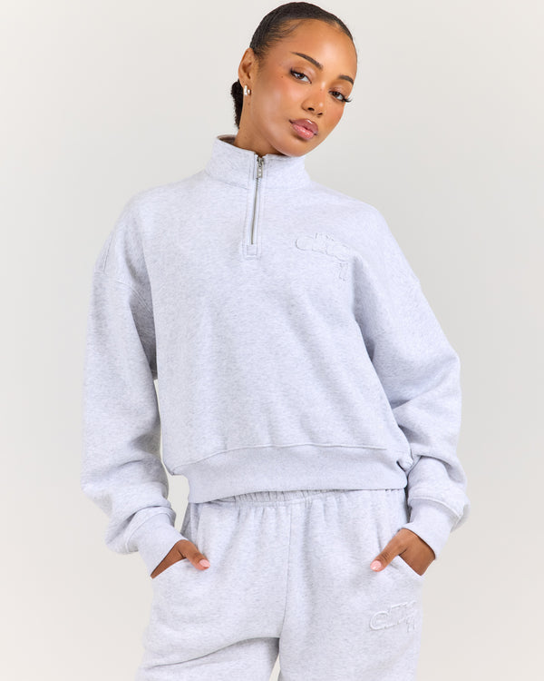 Omni Studio Women's 1/4 Zip - Grey Marle