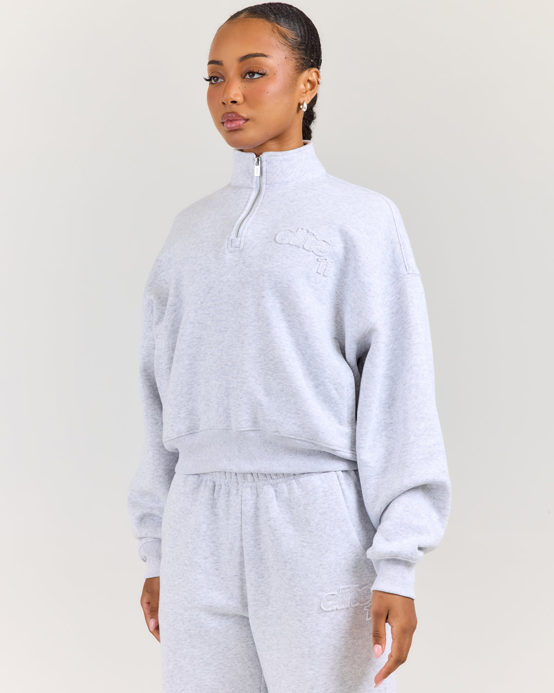 Omni Studio Women's 1/4 Zip - Grey Marle