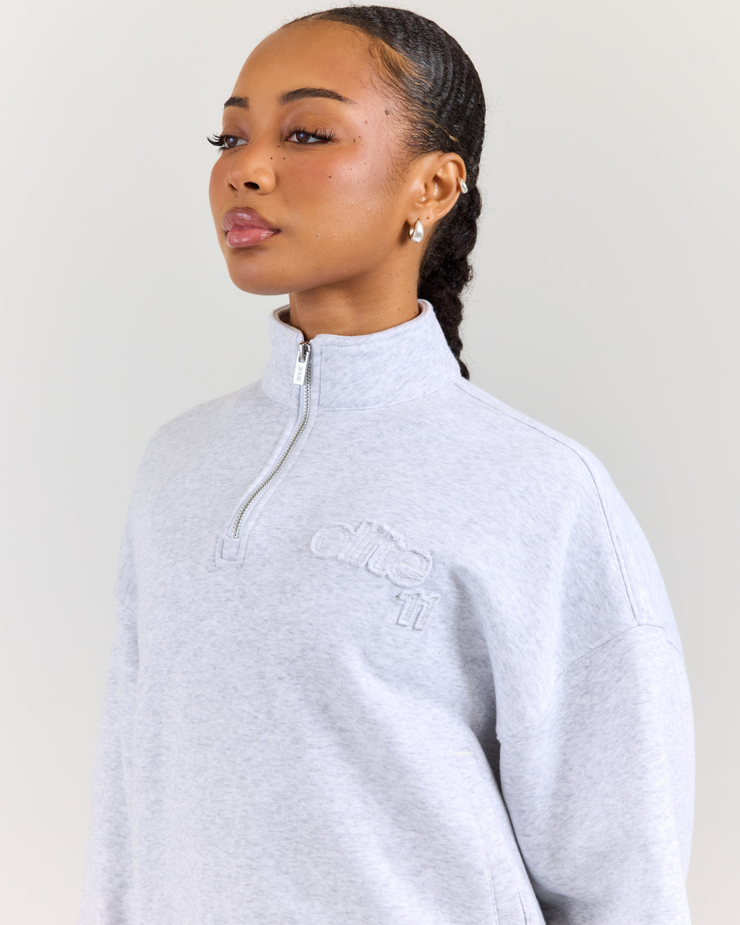 Omni Studio Women's 1/4 Zip - Grey Marle