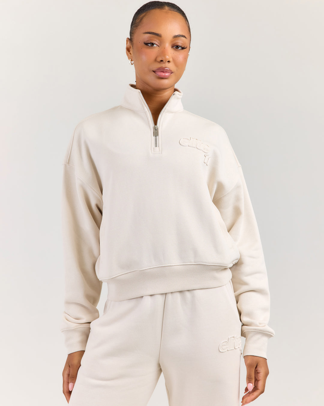 Omni Studio Women's 1/4 Zip - Bone