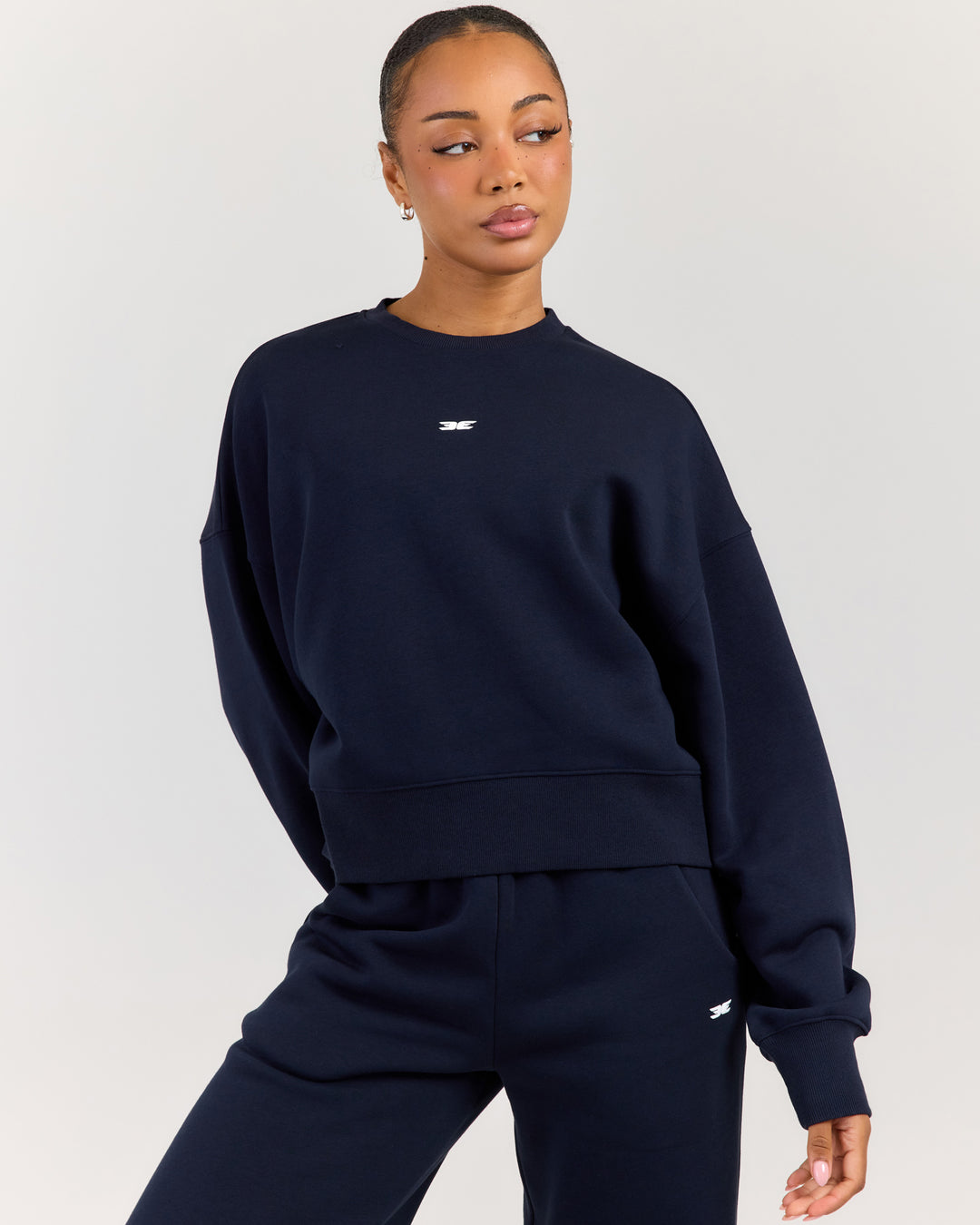 Omni Relaxed Crewneck - Navy