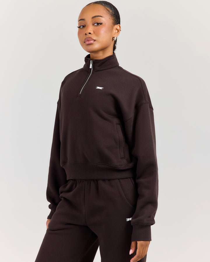 Omni Women's 1/4 Zip - Coffee Bean