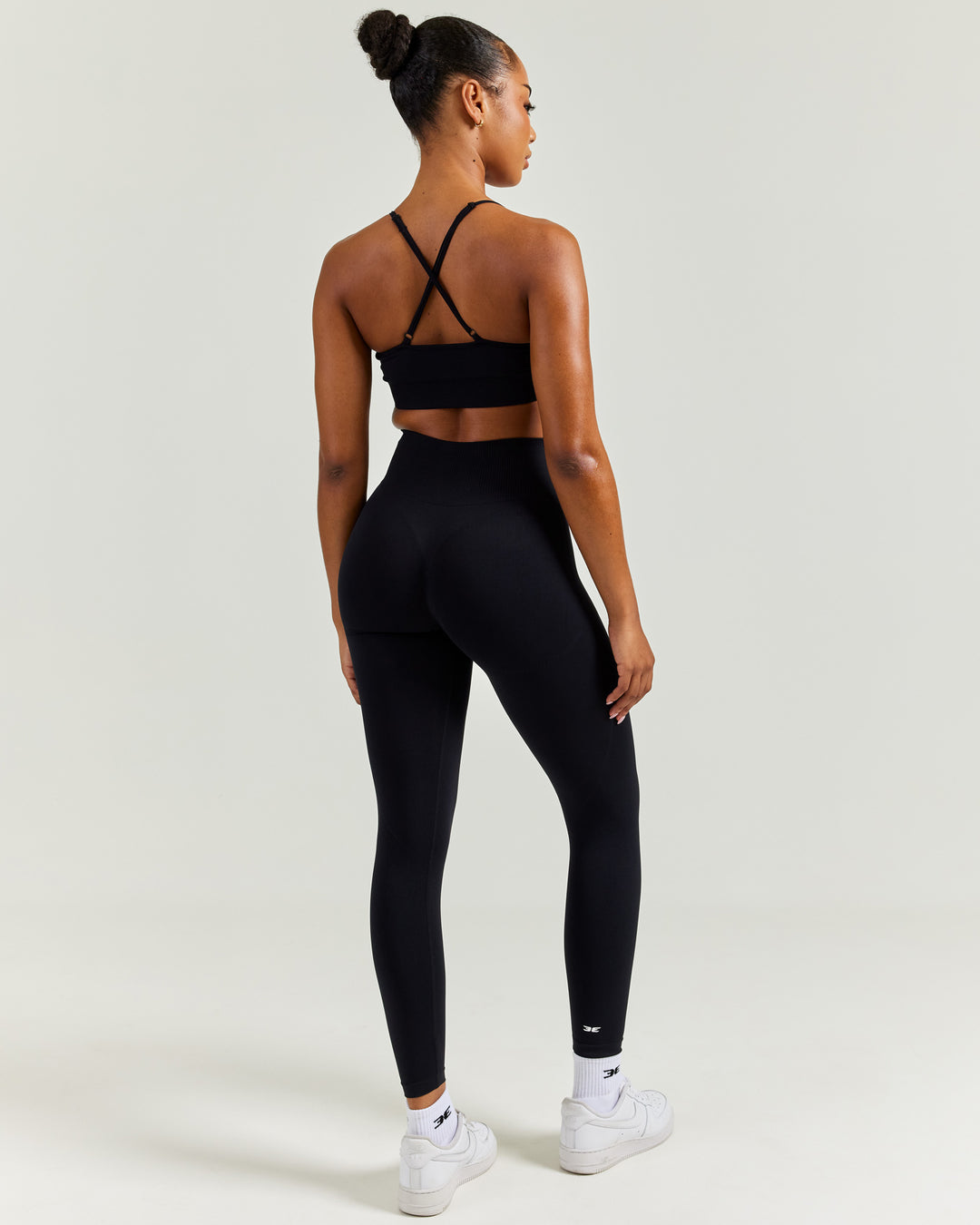 7/8 Elite Seamless Leggings - Black