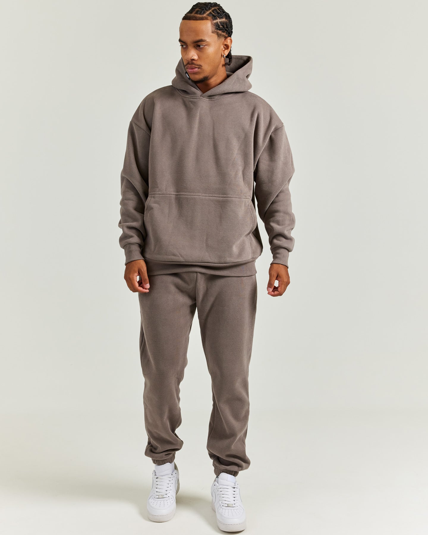 ennoy HOODIE + SWEAT PANTS BROWN M Authentic Hoodie