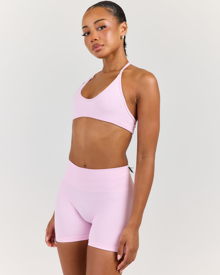 Elite Seamless Thin Halter Bra - Pink
