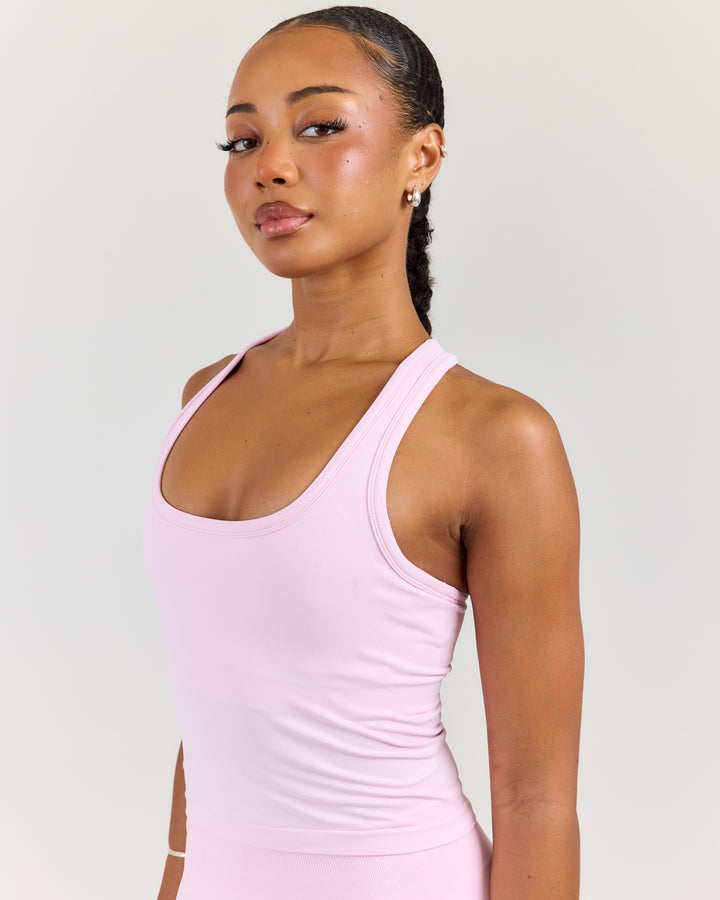 Elite Seamless Racer Tank - Pink