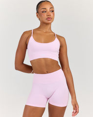 Elite Seamless Cross Back Bra - Pink
