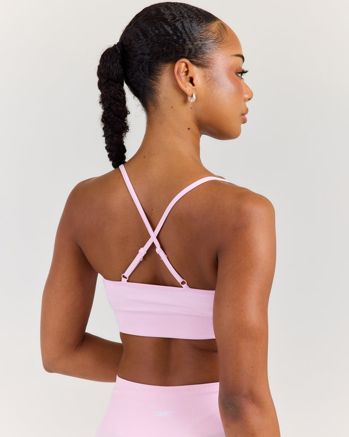 Elite Seamless Cross Back Bra - Pink