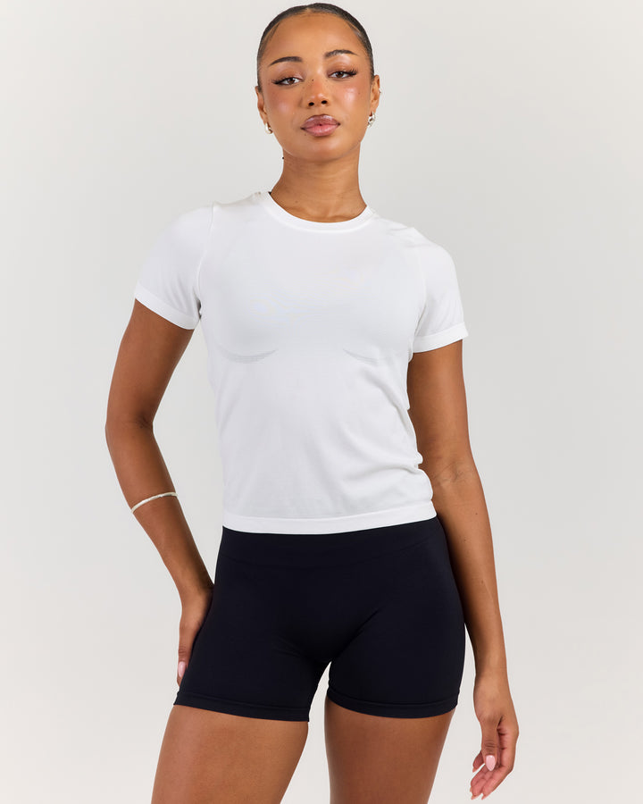 Elite Seamless Everyday Tee - White