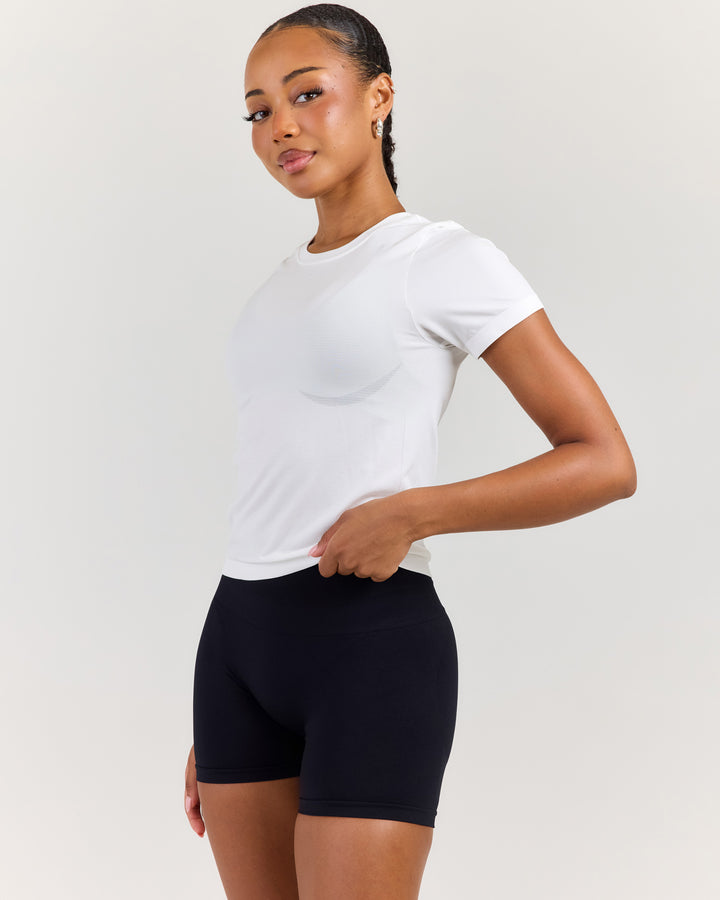 Elite Seamless Everyday Tee - White