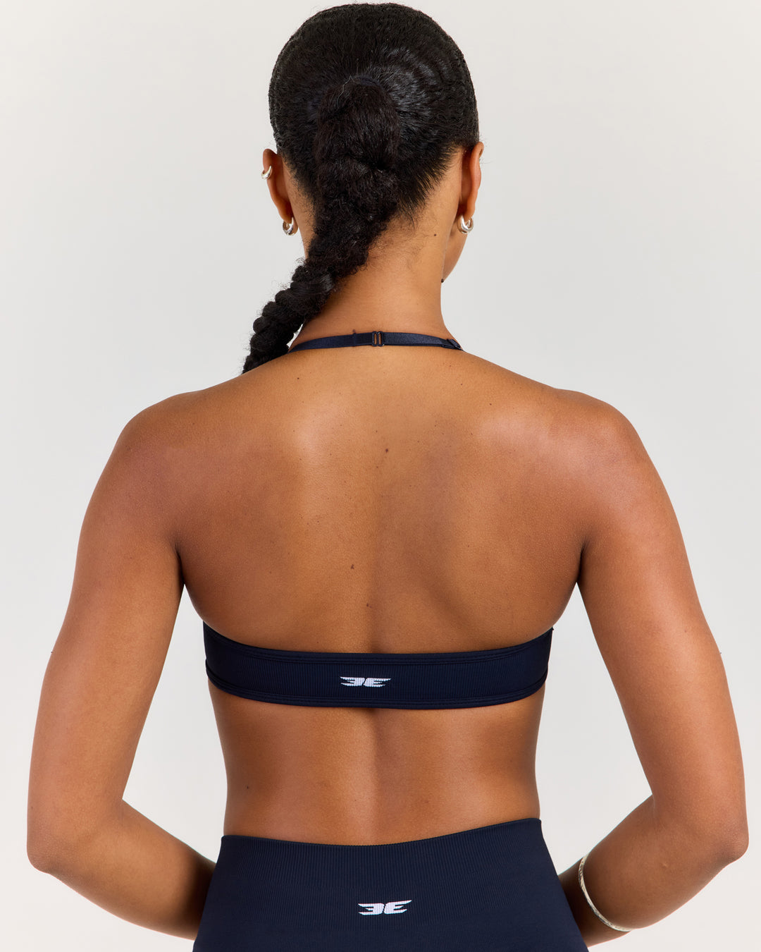 Elite Seamless Thin Halter Bra - Navy