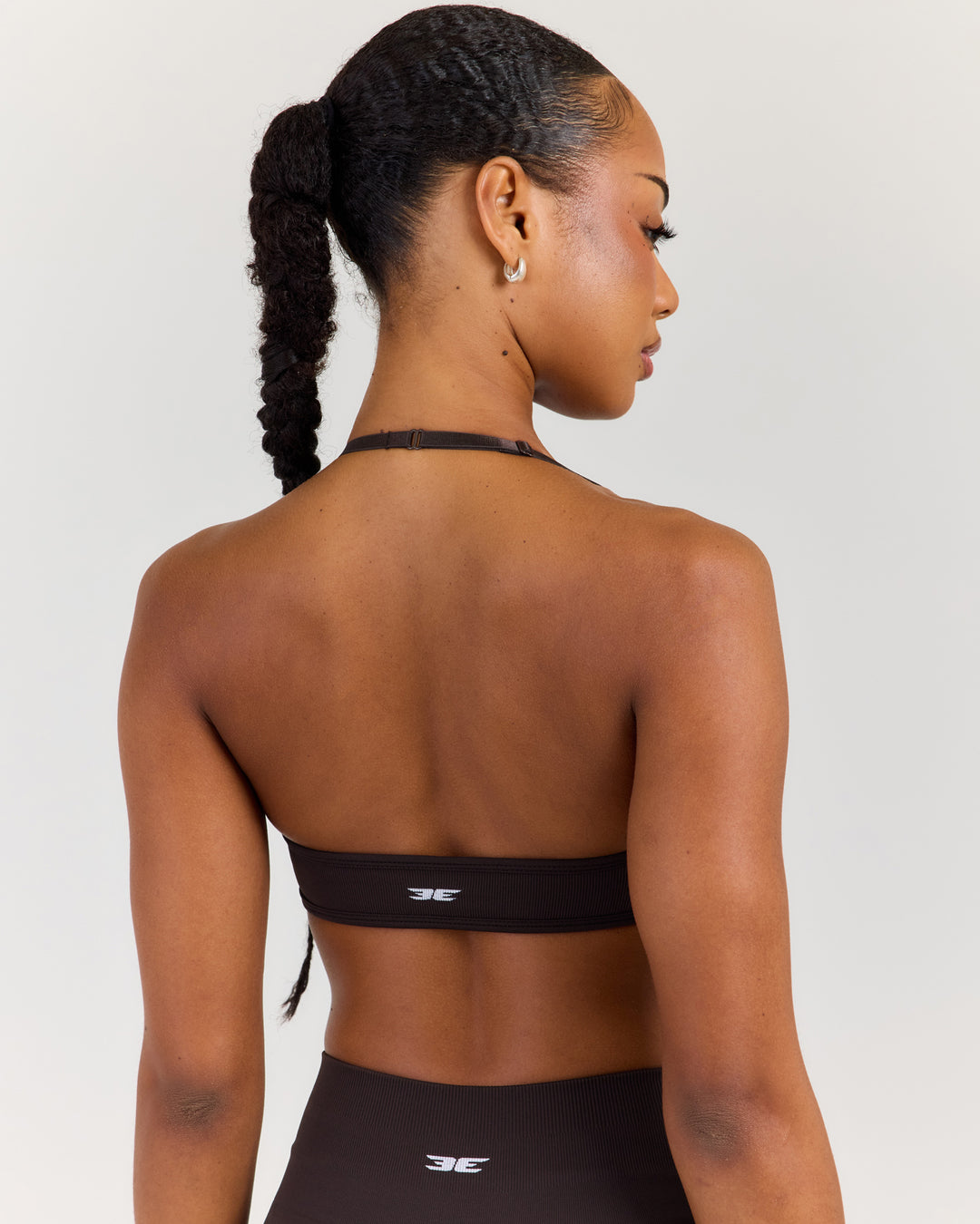 Elite Seamless Thin Halter Bra - Coffee Bean