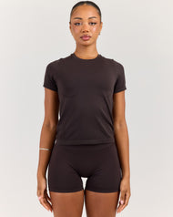Elite Seamless Everyday Tee - Coffee Bean