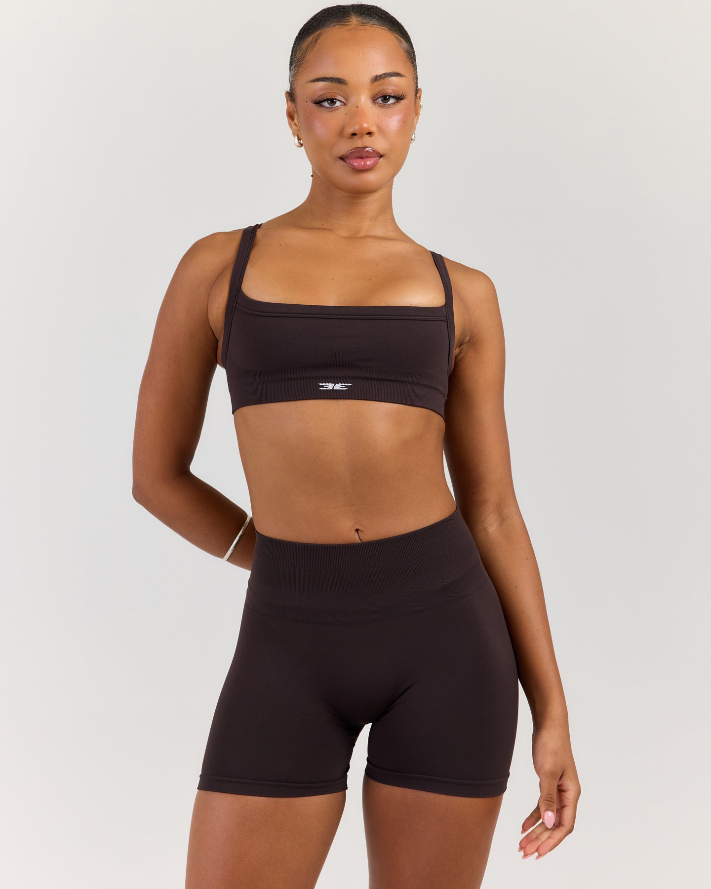 Elite Seamless Scoop Bra - Coffee Bean