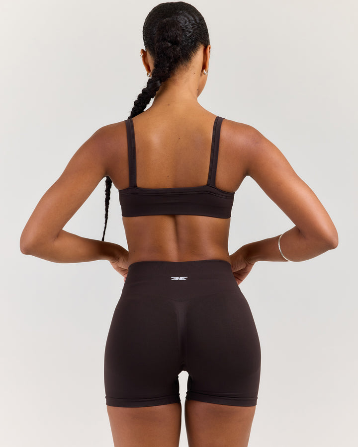 Elite Seamless Scoop Bra - Coffee Bean
