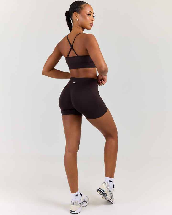 Elite Seamless Shorts V2 - Coffee Bean
