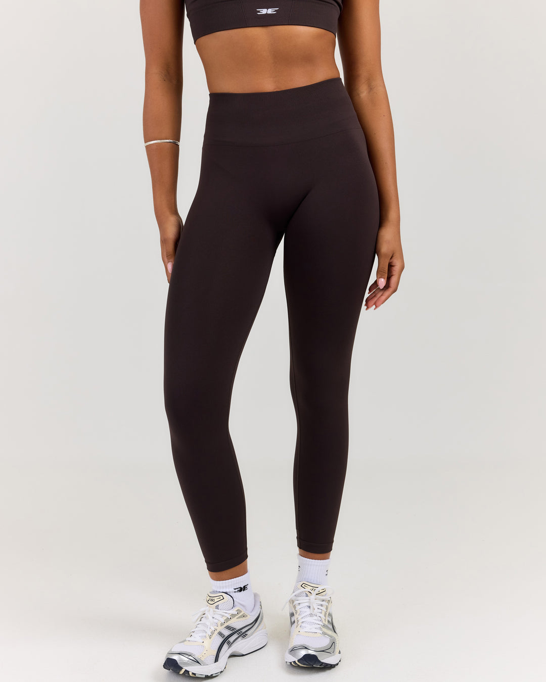 7/8 Elite Seamless Leggings V2 - Coffee Bean