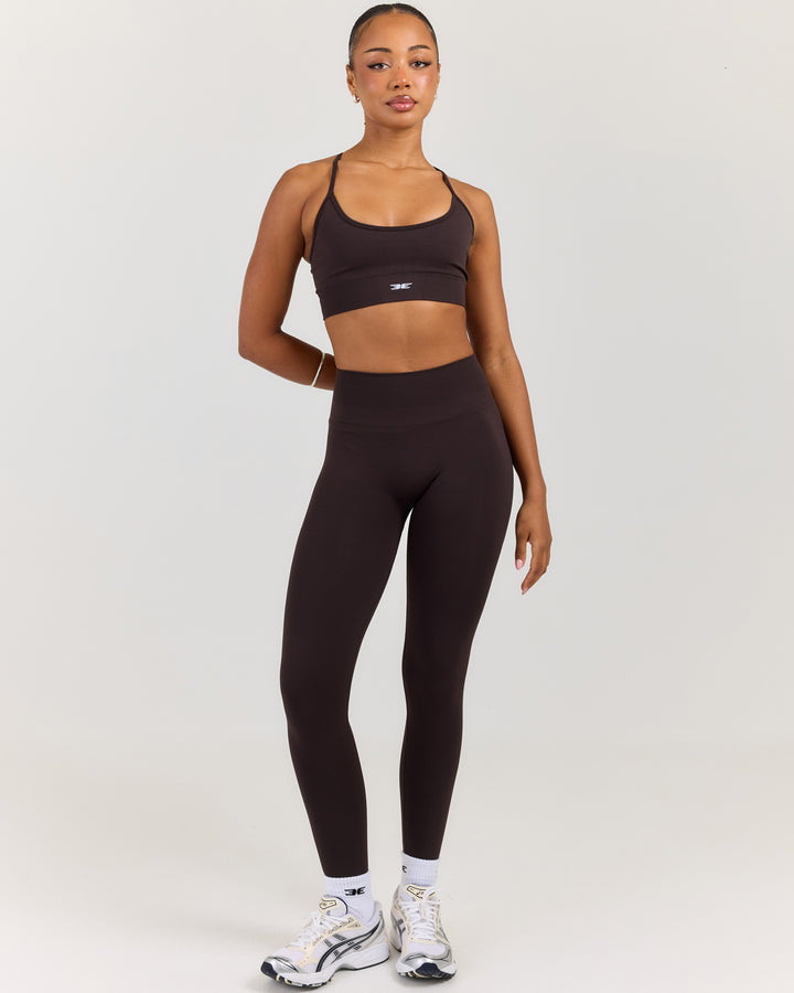 Elite Seamless Leggings V2 - Coffee Bean