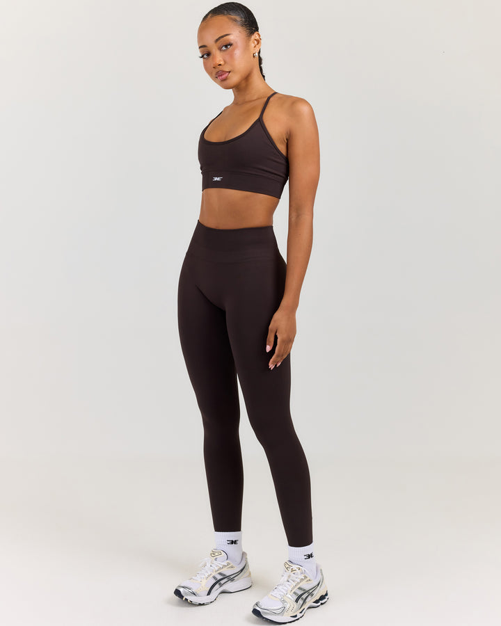 Elite Seamless Leggings V2 - Coffee Bean