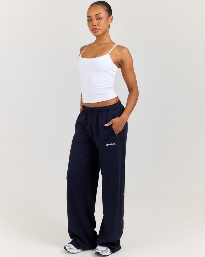 Airweave Snap Wide Leg Pants - Navy