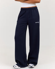 Airweave Snap Wide Leg Pants - Navy