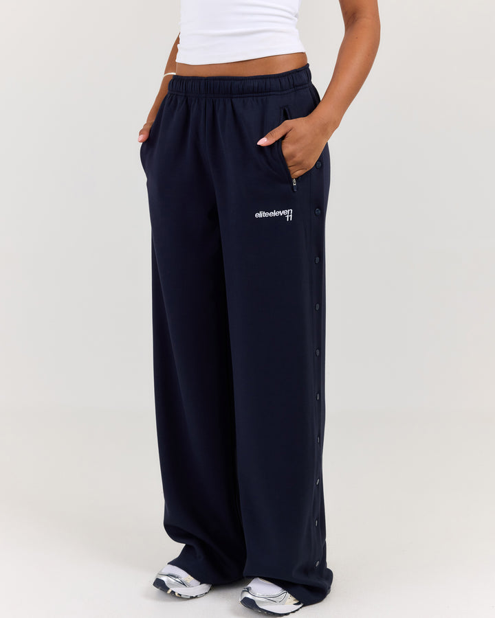 Airweave Snap Wide Leg Pants - Navy