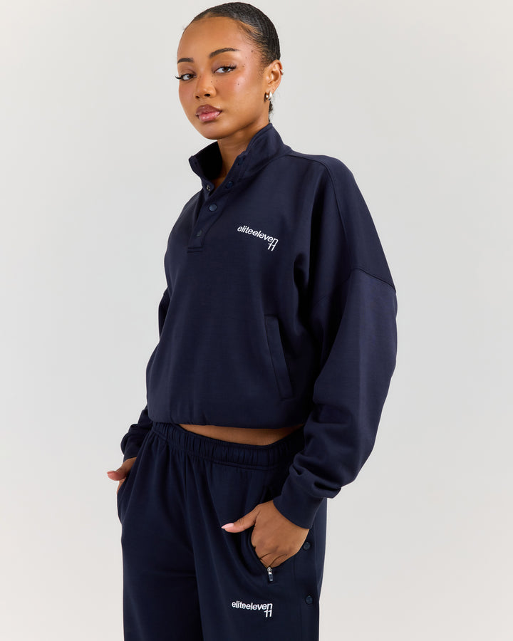 Airweave Snap Button Up - Navy