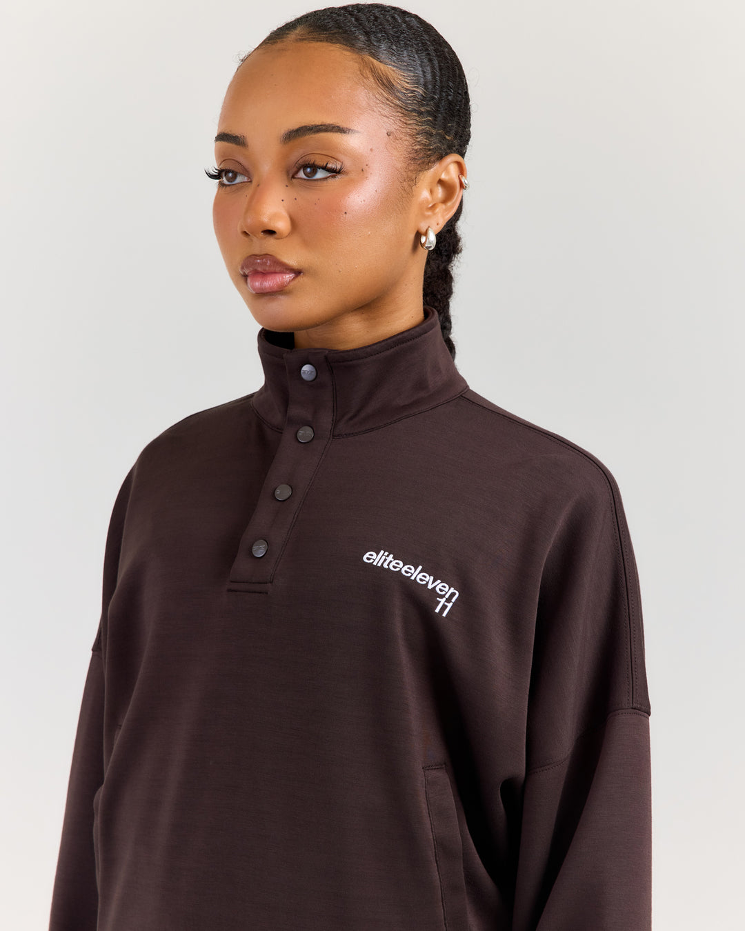 Airweave Snap Button Up - Coffee Bean
