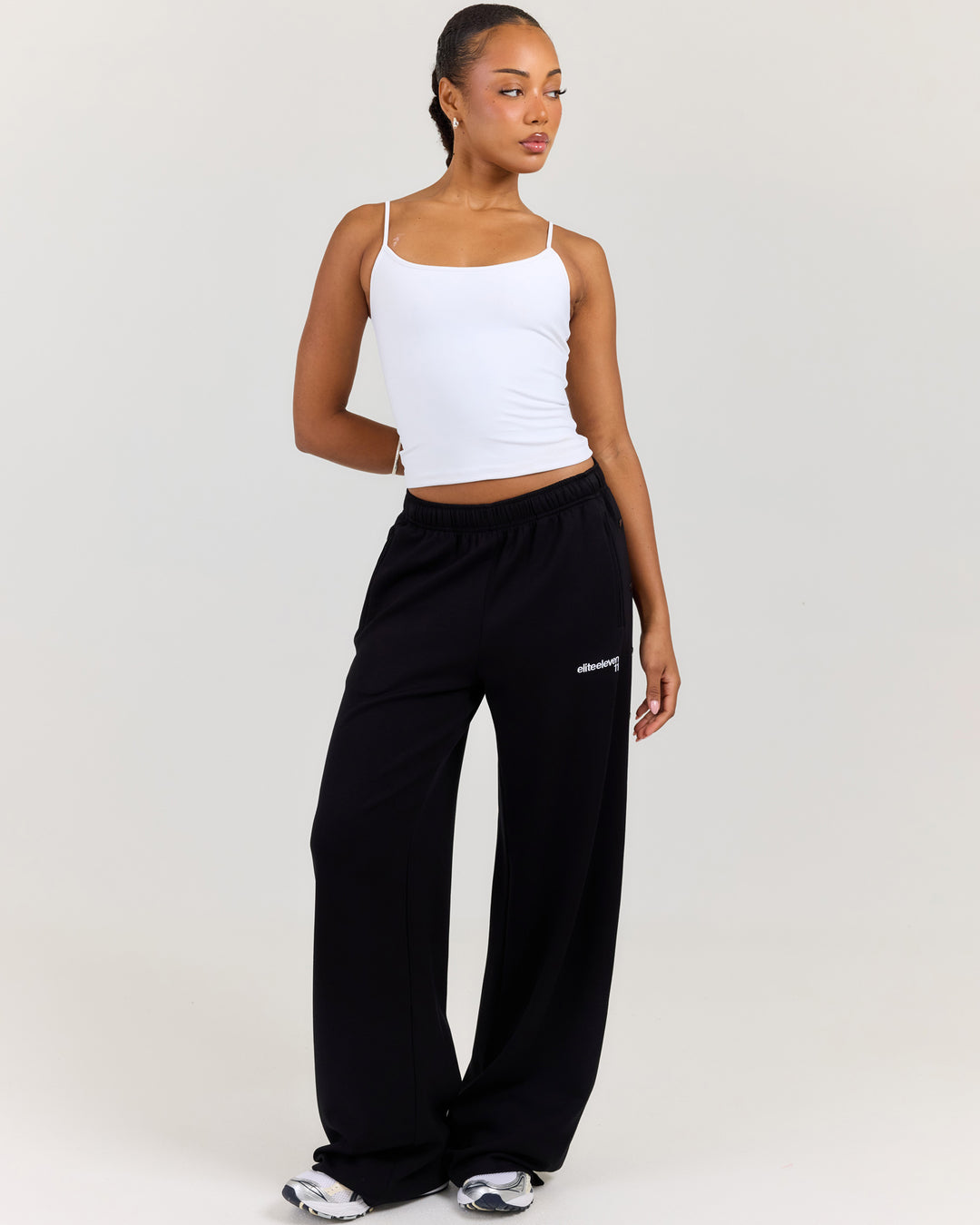 Airweave Snap Wide Leg Pants - Black