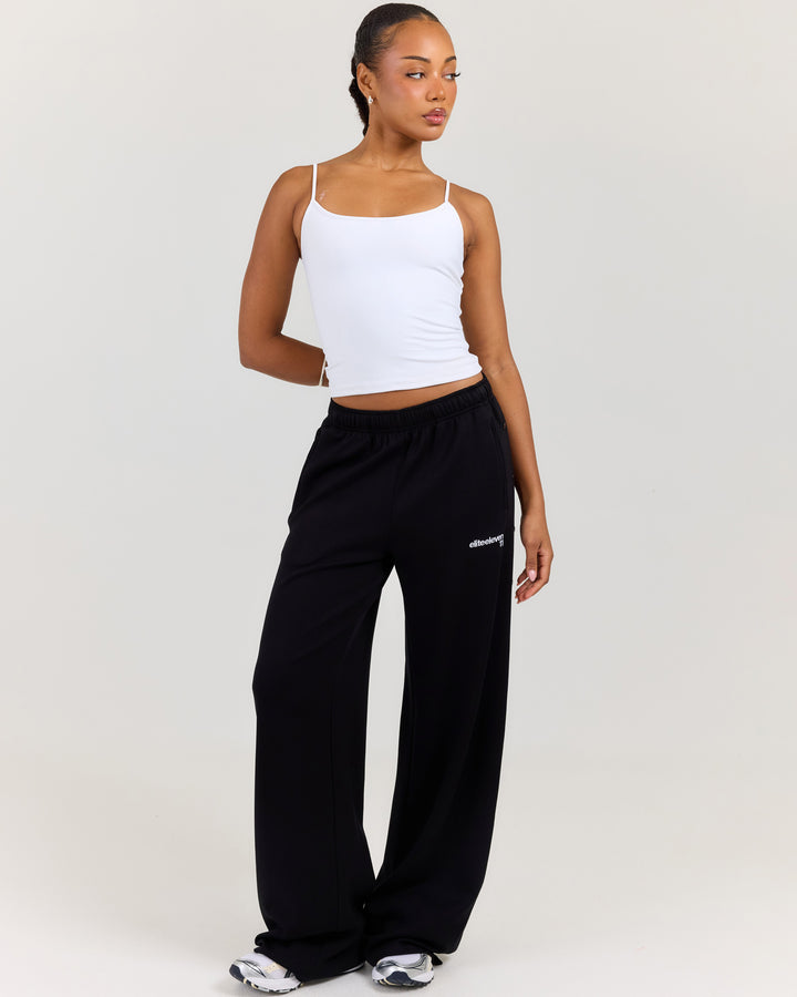 Airweave Snap Wide Leg Pants - Black