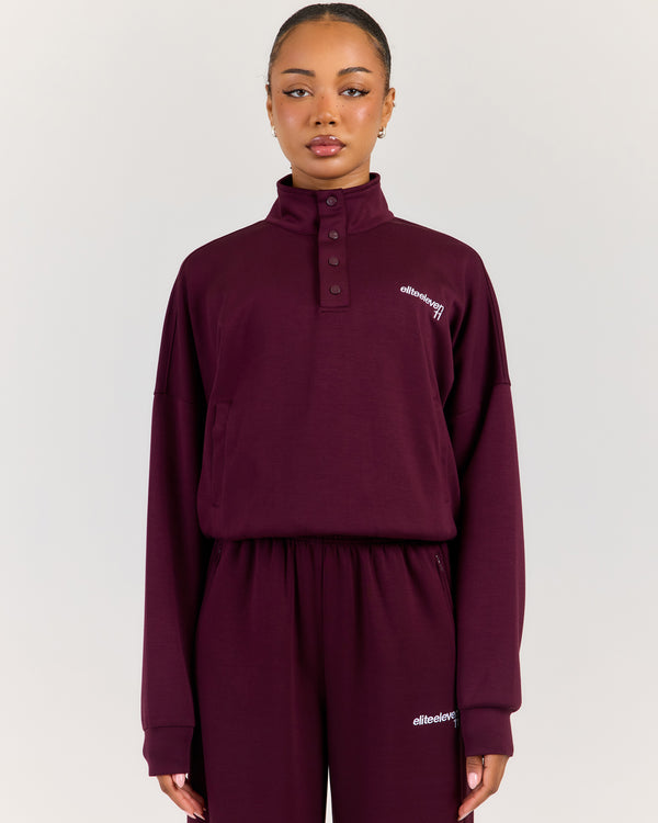 Airweave Snap Button Up - Plum