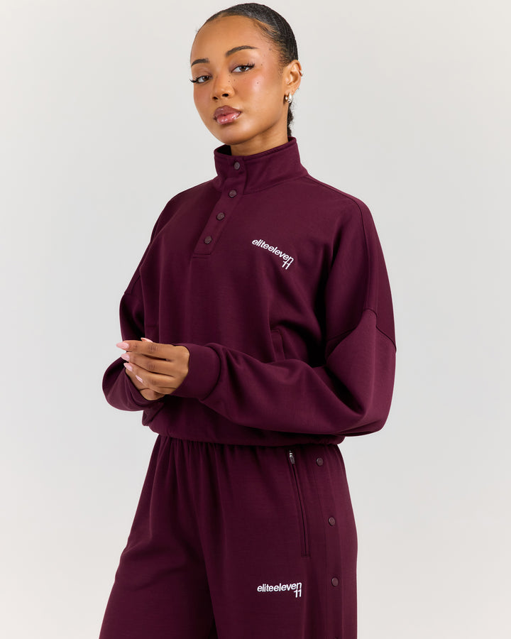Airweave Snap Button Up - Plum