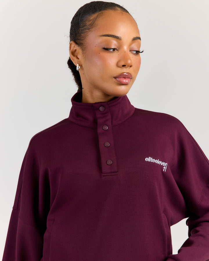 Airweave Snap Button Up - Plum