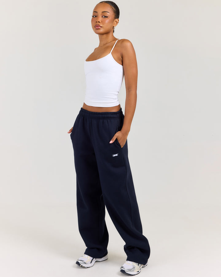 Classic Straight Leg Pants - Navy