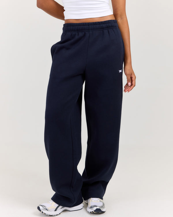 Classic Straight Leg Pants - Navy