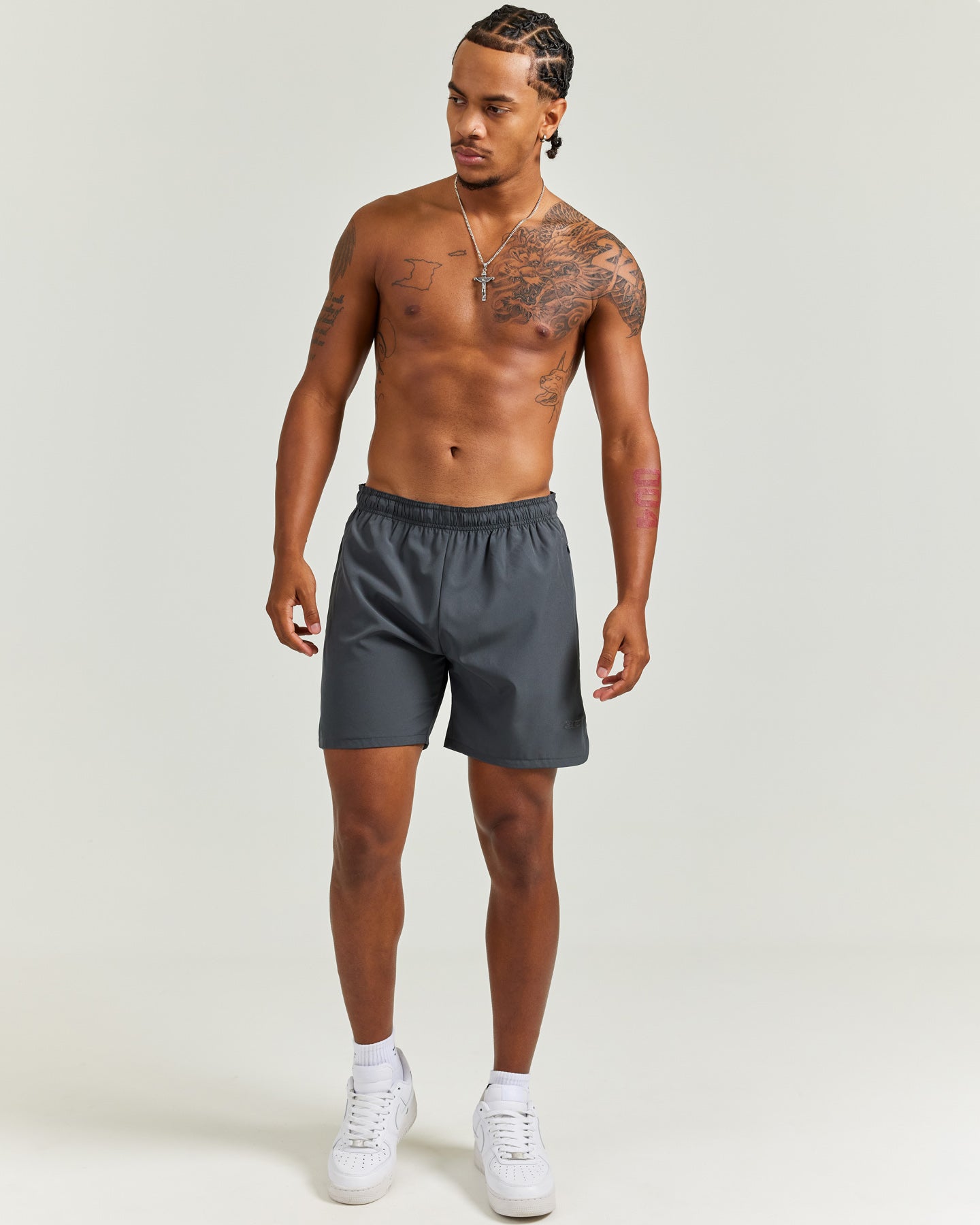 『TEN BDP TC SHORTS CHARCOAL S』 Woven Tech Shorts - Charcoal – Elite Eleven