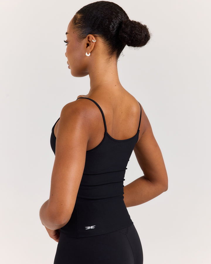 EE Thin Strap Tank - Black