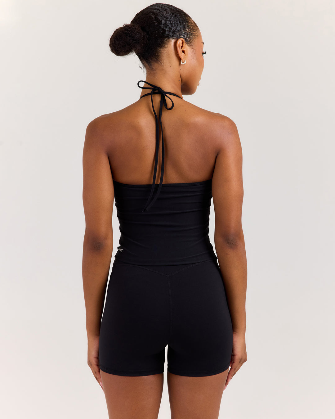 EE Halter Tie Tank - Black