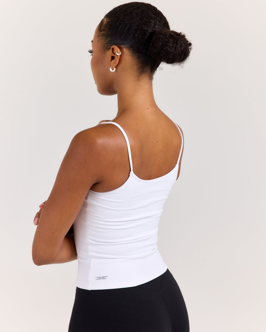EE Thin Strap Tank - White