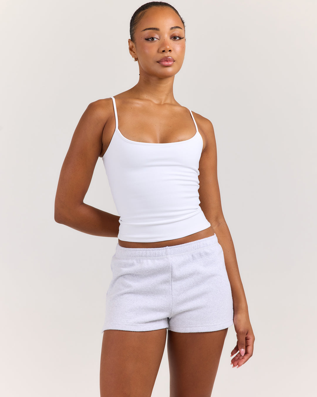 Terry Towelling Shorts - Grey