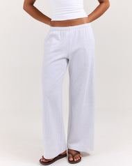 Terry Towelling Wide Leg Pants - Grey
