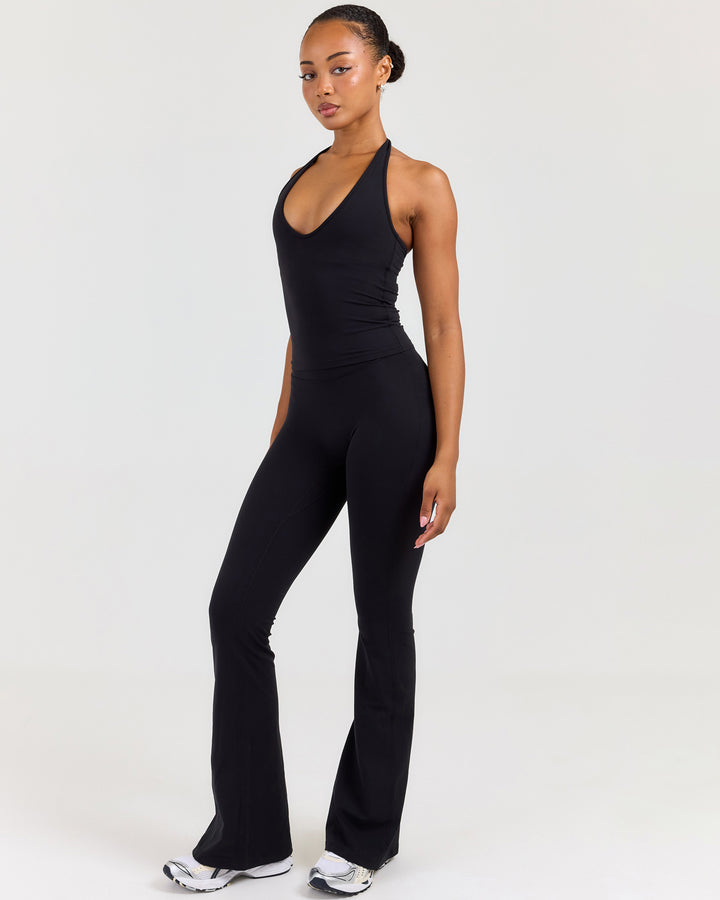 Luna Flare Leggings - Black