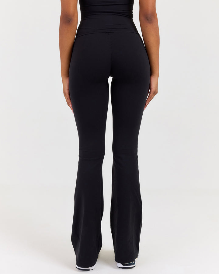 Luna Flare Leggings - Black