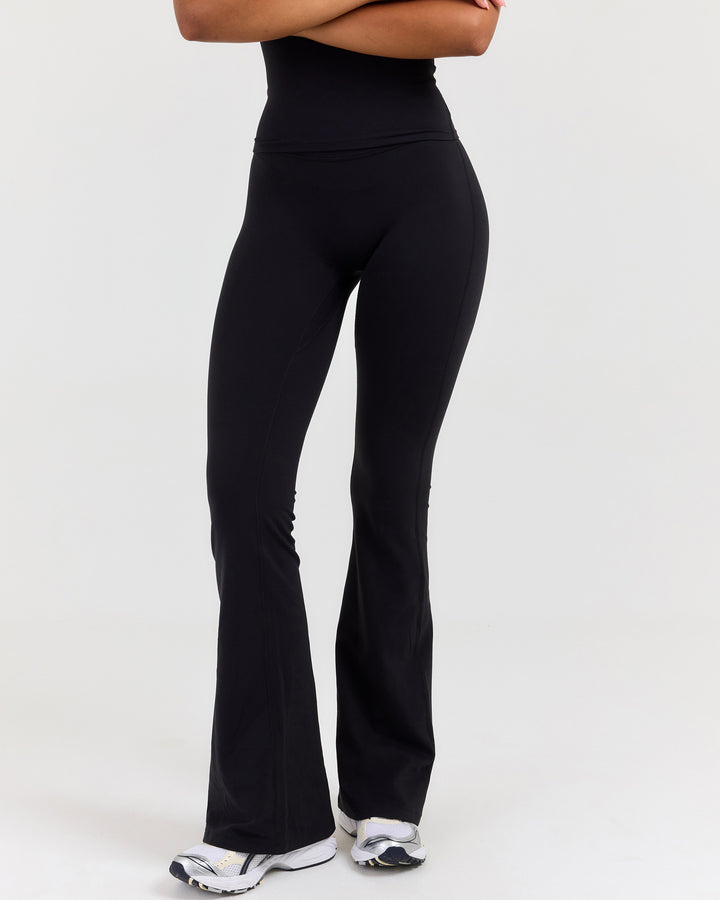 Luna Flare Leggings - Black