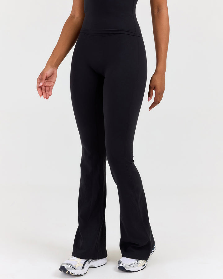 Luna Flare Leggings - Black