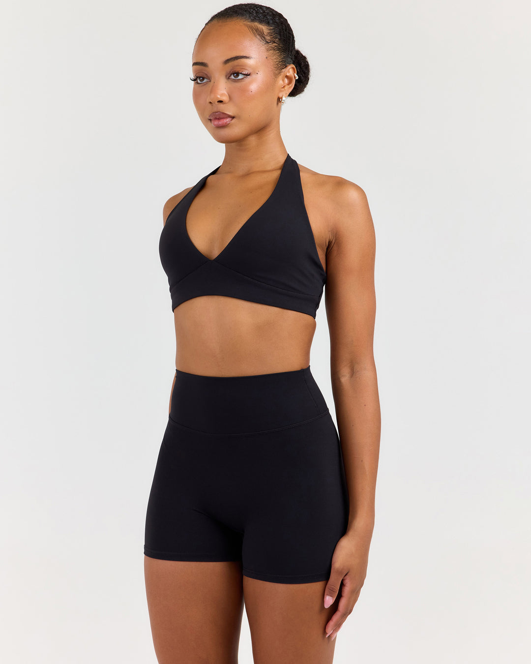 Luna Halter Bra - Black