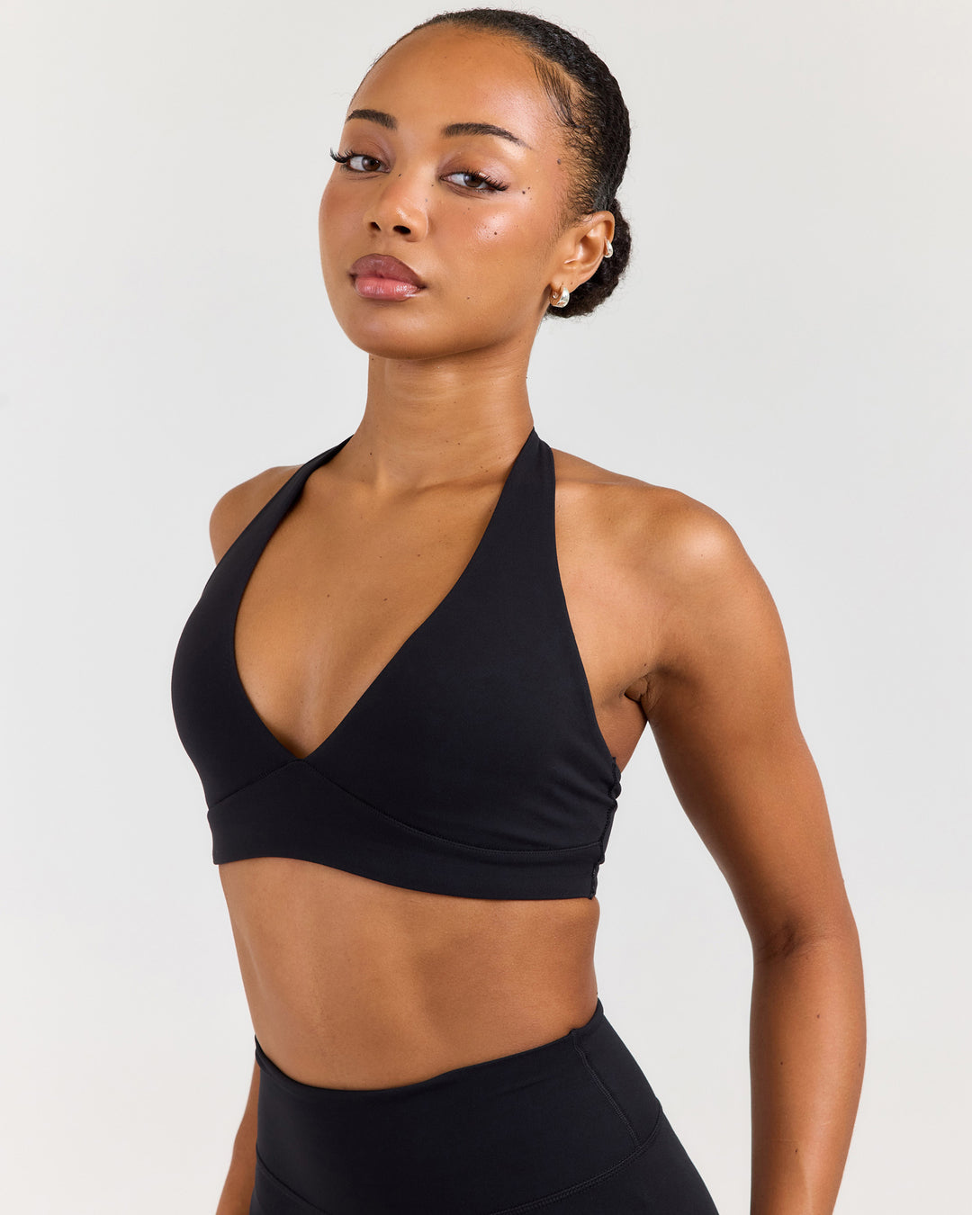 Luna Halter Bra - Black