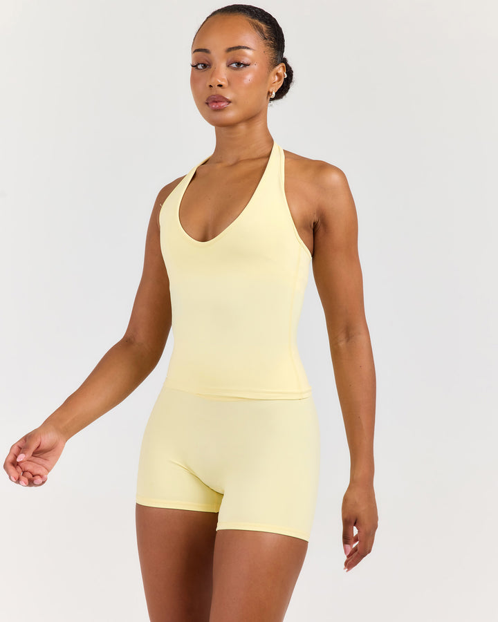 Luna Halter Tank - Butter